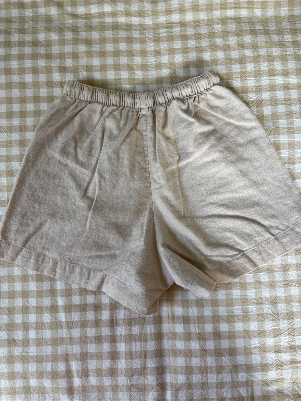 Women’s Linen Drawstring Linen / Cotton Blend Shorts XS - Picture 5 of 5